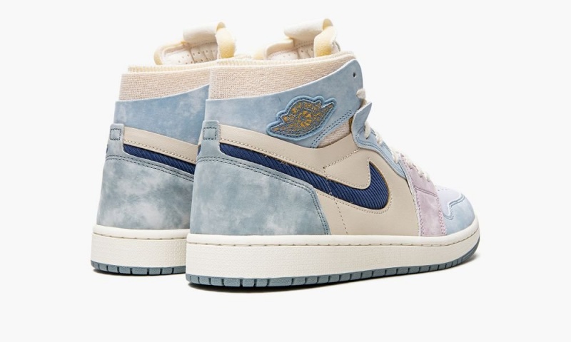 Nike Air Jordan 1 Zoom Air CMFT Schoenen Heren Blauw Grijs Donkerblauw Nederland | 079861-ZCG