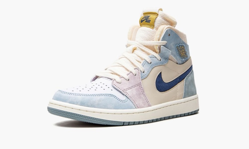 Nike Air Jordan 1 Zoom Air CMFT Schoenen Heren Blauw Grijs Donkerblauw Nederland | 079861-ZCG