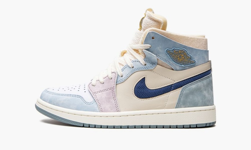 Nike Air Jordan 1 Zoom Air CMFT Schoenen Heren Blauw Grijs Donkerblauw Nederland | 079861-ZCG