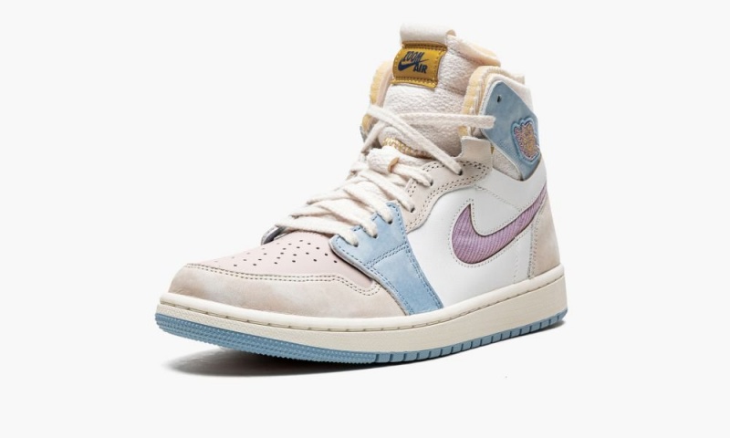 Nike Air Jordan 1 Zoom Air Cmft 'Pink Oxford' Schoenen Dames Roze Paars Nederland | 684509-OXQ
