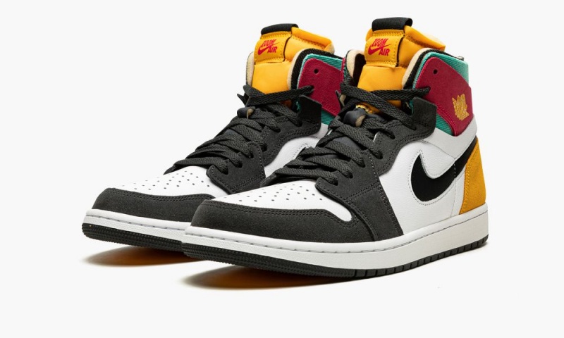 Nike Air Jordan 1 Zoom Air cmft 'Multicolor' Schoenen Heren Donkergrijs Roze Nederland | 654791-MSB