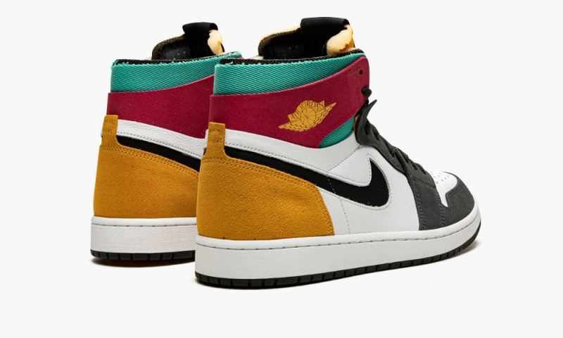 Nike Air Jordan 1 Zoom Air cmft 'Multicolor' Schoenen Heren Donkergrijs Roze Nederland | 654791-MSB