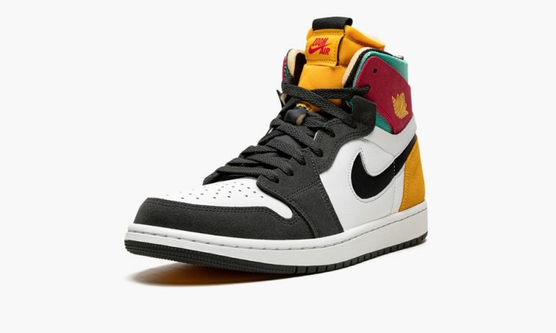 Nike Air Jordan 1 Zoom Air cmft 'Multicolor' Schoenen Heren Donkergrijs Roze Nederland | 654791-MSB