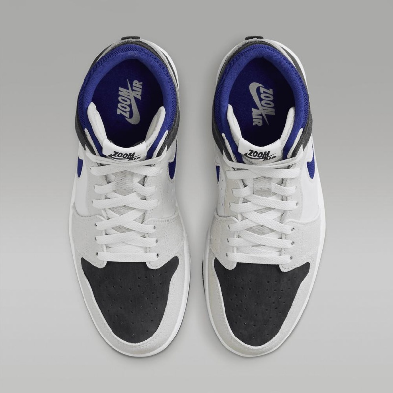 Nike Air Jordan 1 Zoom CMFT 2 Schoenen Dames Grijs Wit Nederland | 394568-GLJ