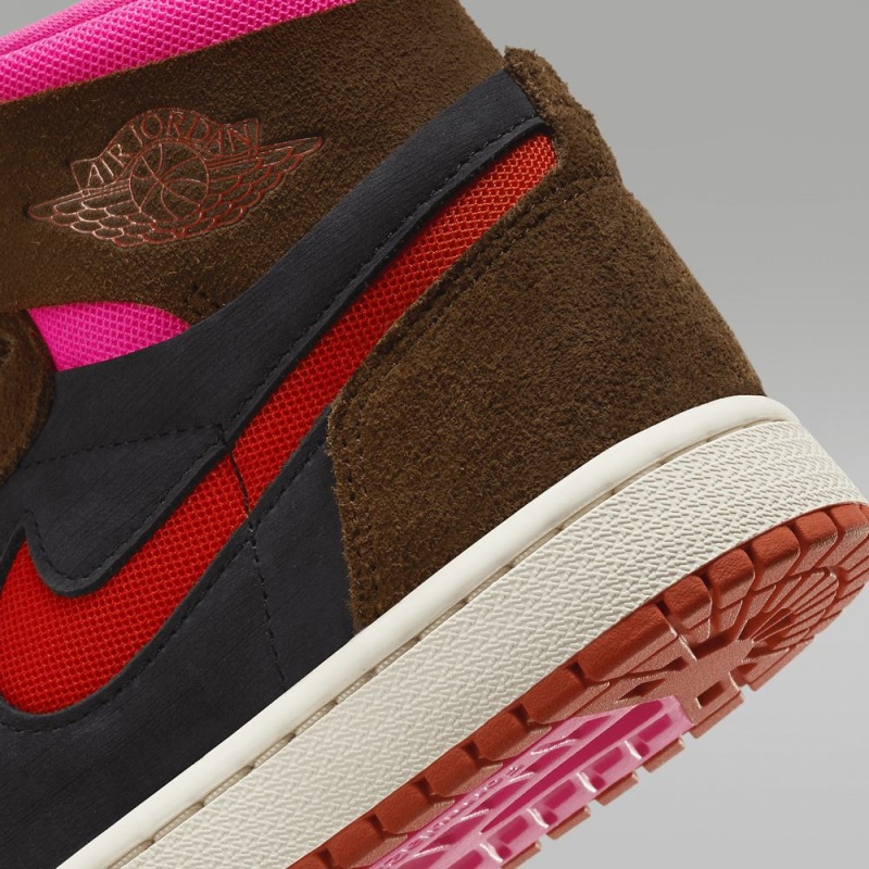 Nike Air Jordan 1 Zoom CMFT 2 Schoenen Dames Zwart Rood Nederland | 624507-UAB