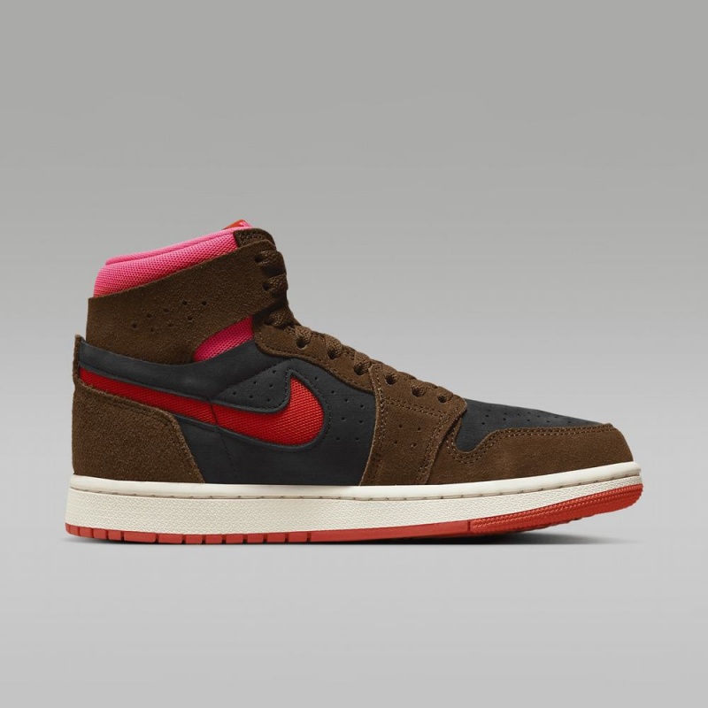 Nike Air Jordan 1 Zoom CMFT 2 Schoenen Dames Zwart Rood Nederland | 624507-UAB
