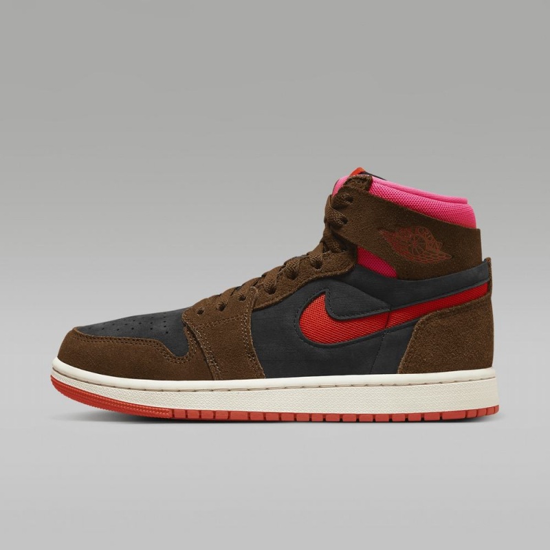 Nike Air Jordan 1 Zoom CMFT 2 Schoenen Dames Zwart Rood Nederland | 624507-UAB