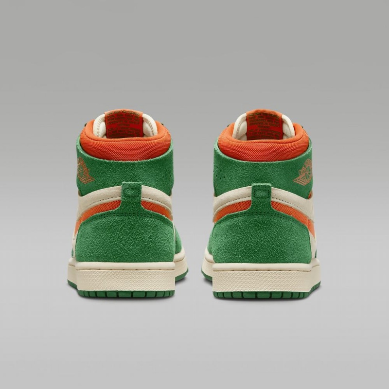 Nike Air Jordan 1 Zoom CMFT 2 Schoenen Dames Groen Oranje Nederland | 645982-JVM