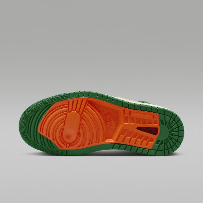 Nike Air Jordan 1 Zoom CMFT 2 Schoenen Dames Groen Oranje Nederland | 645982-JVM
