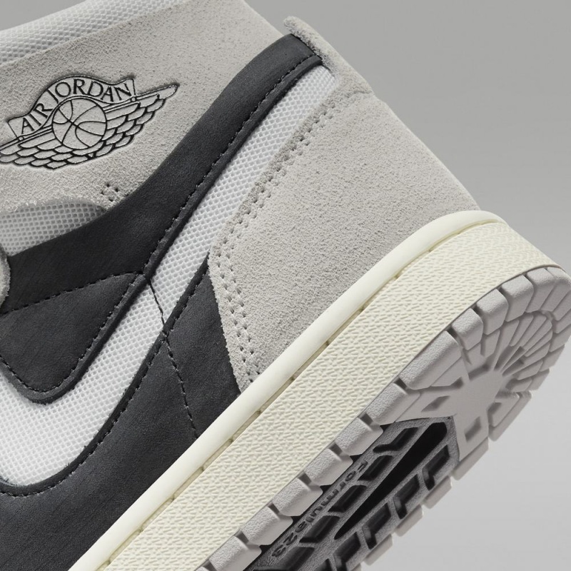 Nike Air Jordan 1 Zoom CMFT 2 Schoenen Dames Grijs Zwart Nederland | 085361-PUR