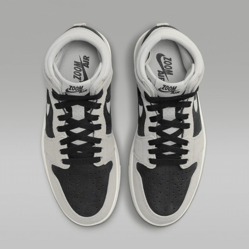 Nike Air Jordan 1 Zoom CMFT 2 Schoenen Dames Grijs Zwart Nederland | 085361-PUR