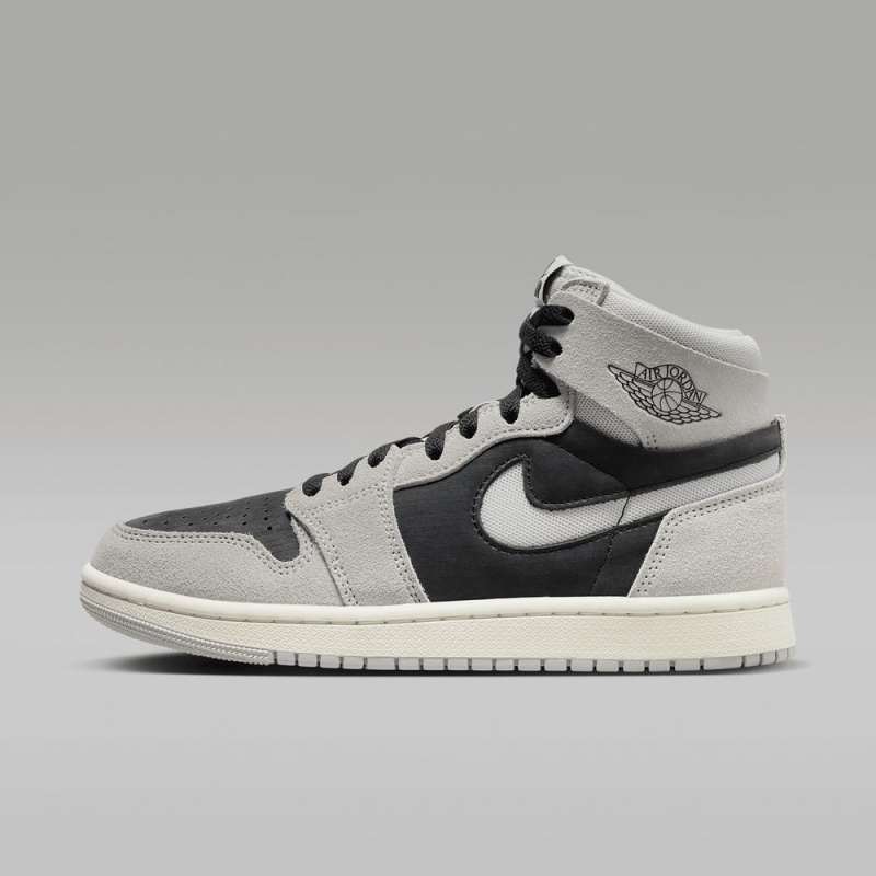 Nike Air Jordan 1 Zoom CMFT 2 Schoenen Dames Grijs Zwart Nederland | 085361-PUR
