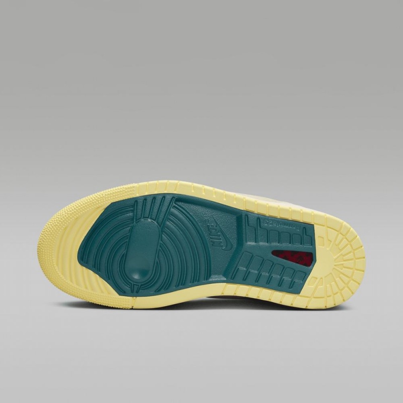 Nike Air Jordan 1 Zoom CMFT 2 Schoenen Dames Lichtgeel Nederland | 079548-WDL