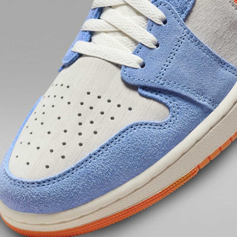 Nike Air Jordan 1 Zoom CMFT 2 Schoenen Dames Lichtgrijs Blauw Nederland | 639215-GHM