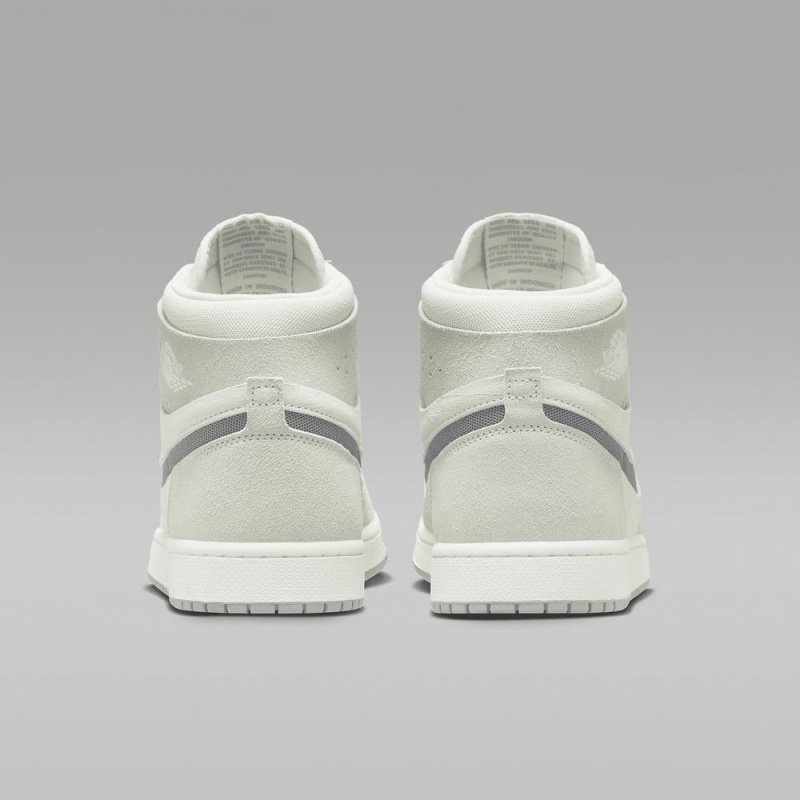 Nike Air Jordan 1 Zoom CMFT 2 Schoenen Dames Lichtgrijs Nederland | 471056-PKW