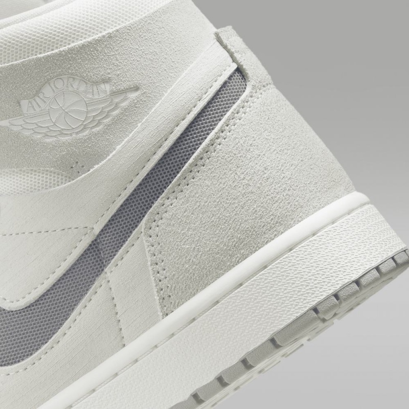 Nike Air Jordan 1 Zoom CMFT 2 Schoenen Dames Lichtgrijs Nederland | 471056-PKW
