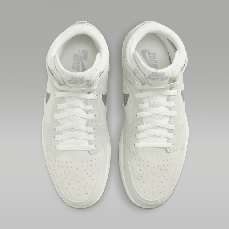 Nike Air Jordan 1 Zoom CMFT 2 Schoenen Dames Lichtgrijs Nederland | 471056-PKW