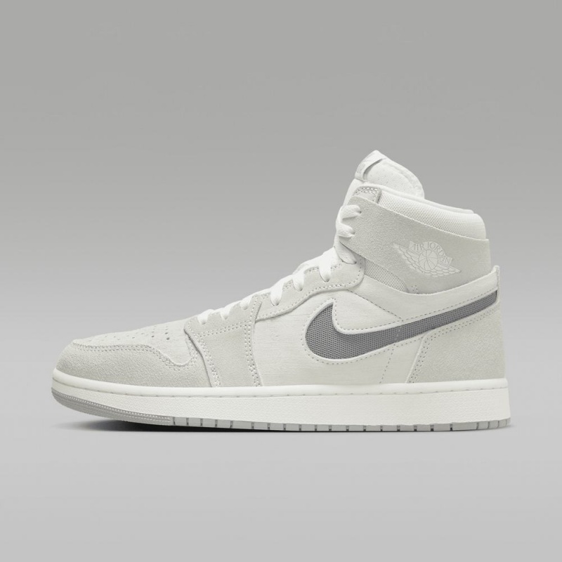 Nike Air Jordan 1 Zoom CMFT 2 Schoenen Dames Lichtgrijs Nederland | 471056-PKW