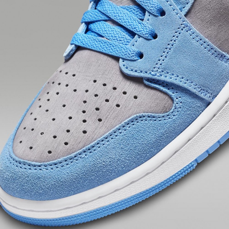 Nike Air Jordan 1 Zoom CMFT 2 Schoenen Dames Blauw Grijs Nederland | 138760-LXI