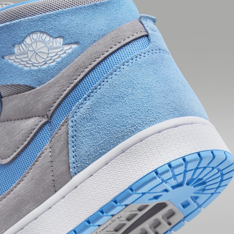 Nike Air Jordan 1 Zoom CMFT 2 Schoenen Dames Blauw Grijs Nederland | 138760-LXI