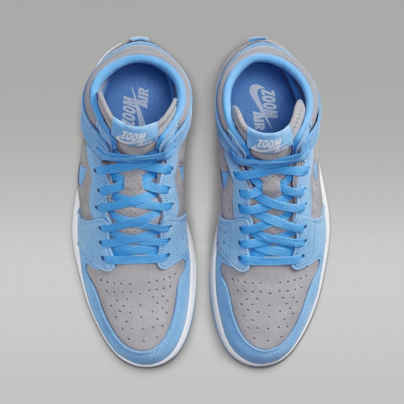 Nike Air Jordan 1 Zoom CMFT 2 Schoenen Dames Blauw Grijs Nederland | 138760-LXI