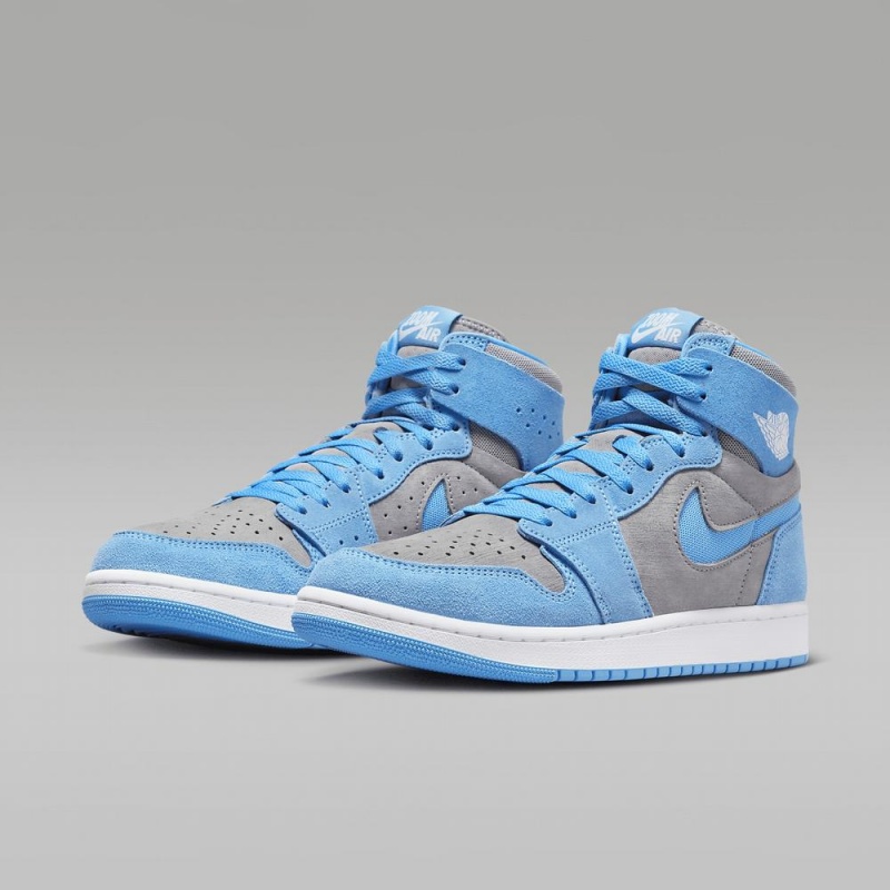 Nike Air Jordan 1 Zoom CMFT 2 Schoenen Dames Blauw Grijs Nederland | 138760-LXI