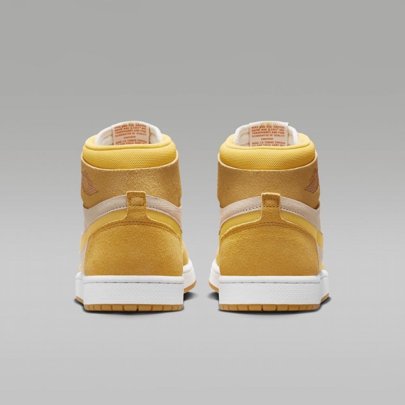 Nike Air Jordan 1 Zoom CMFT 2 Schoenen Dames Geel Lichtgeel Oranje Nederland | 283471-TBY