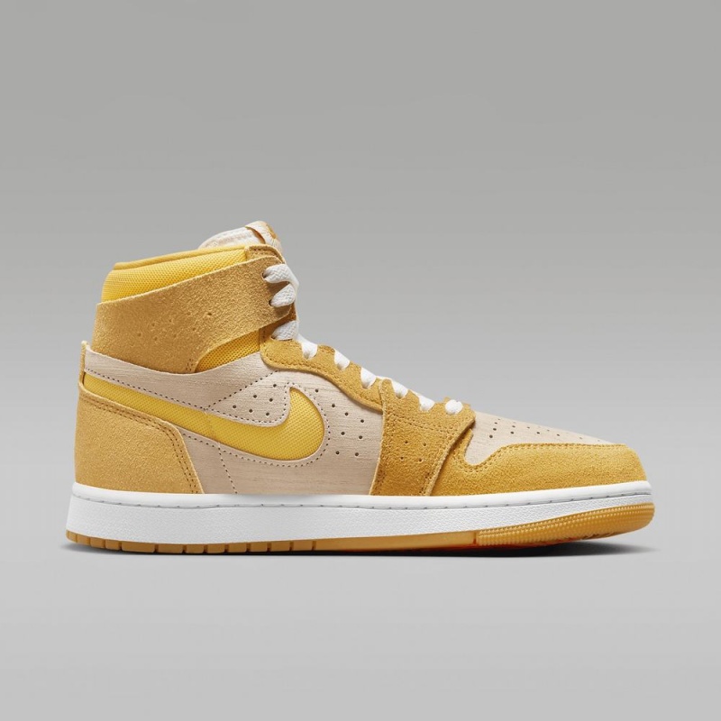 Nike Air Jordan 1 Zoom CMFT 2 Schoenen Dames Geel Lichtgeel Oranje Nederland | 283471-TBY