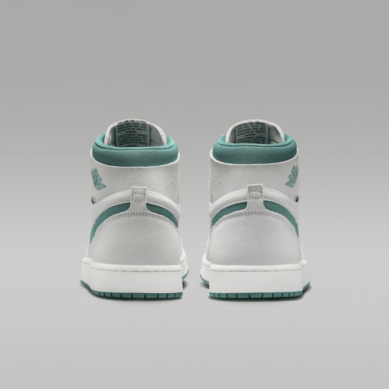 Nike Air Jordan 1 Zoom CMFT 2 Schoenen Dames Wit Lichtgroen Nederland | 239574-KFL