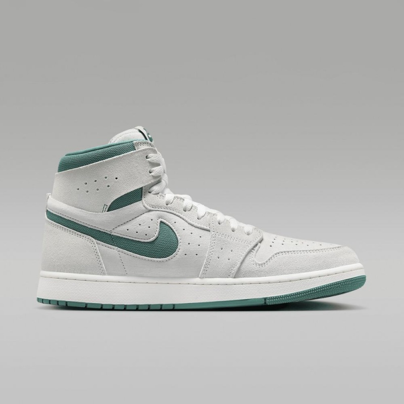 Nike Air Jordan 1 Zoom CMFT 2 Schoenen Dames Wit Lichtgroen Nederland | 239574-KFL