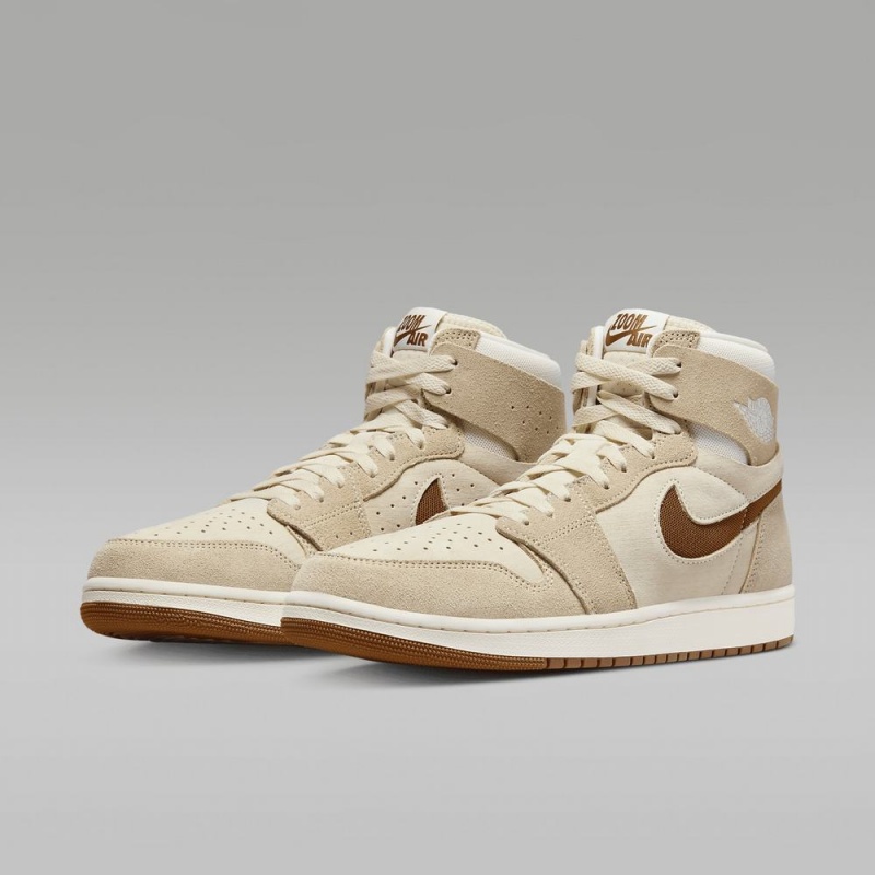 Nike Air Jordan 1 Zoom CMFT 2 Schoenen Dames Khaki Nederland | 285190-LXM