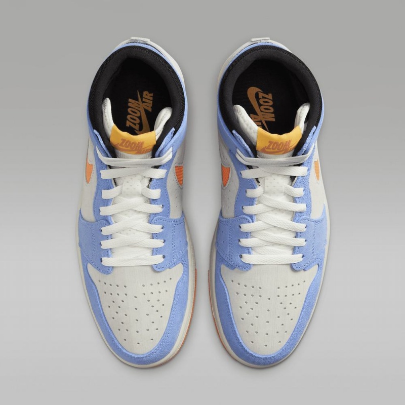 Nike Air Jordan 1 Zoom CMFT 2 Schoenen Dames Grijs Blauw Nederland | 702618-IEH