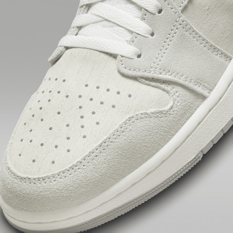 Nike Air Jordan 1 Zoom CMFT 2 Schoenen Dames Wit Lichtzilver Grijs Nederland | 479382-TMA