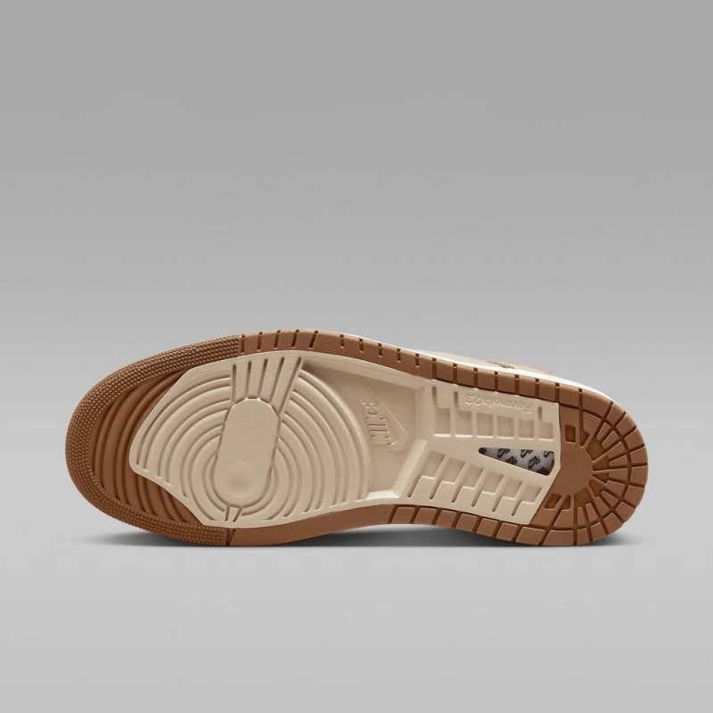 Nike Air Jordan 1 Zoom CMFT 2 Schoenen Heren Bruin Khaki Koffie Nederland | 401782-NHG