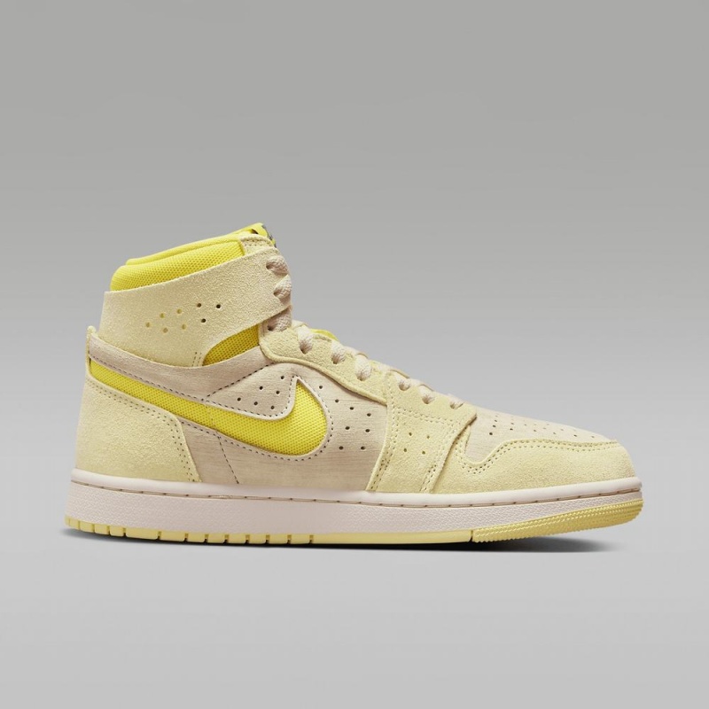 Nike Air Jordan 1 Zoom CMFT 2 Schoenen Heren Lichtgeel Nederland | 620958-LYN