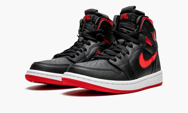 Nike Air Jordan 1 Zoom CMFT 'Bred' Schoenen Dames Zwart Rood Wit Nederland | 321684-ESI