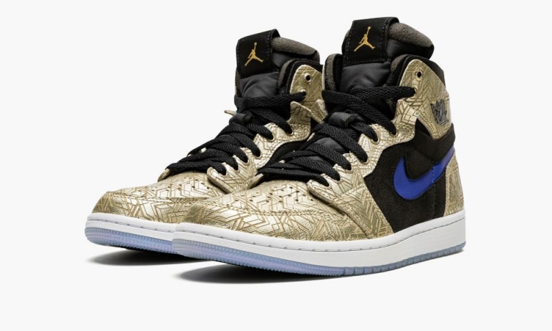 Nike Air Jordan 1 Zoom CMFT GC 'Gold Laser' Schoenen Heren Goud Zwart Nederland | 672951-UHO