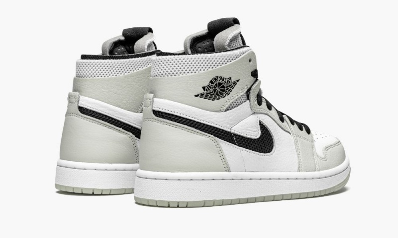 Nike Air Jordan 1 Zoom CMFT 'Light Bone' Schoenen Dames Zwart Wit Nederland | 461823-CHO