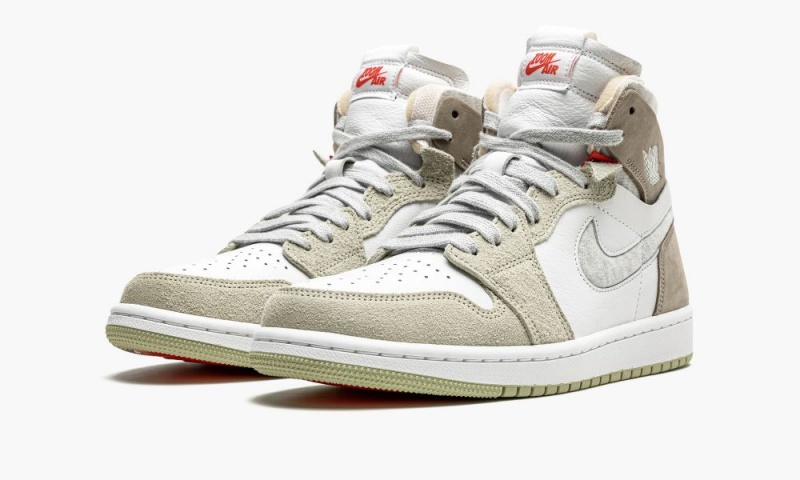 Nike Air Jordan 1 Zoom CMFT 'Olive Aura' Schoenen Dames Wit Grijs Olijfgroen Nederland | 708612-SCR