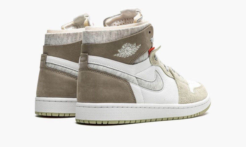Nike Air Jordan 1 Zoom CMFT 'Olive Aura' Schoenen Dames Wit Grijs Olijfgroen Nederland | 708612-SCR