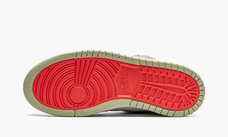 Nike Air Jordan 1 Zoom CMFT 'Olive Aura' Schoenen Dames Wit Grijs Olijfgroen Nederland | 708612-SCR