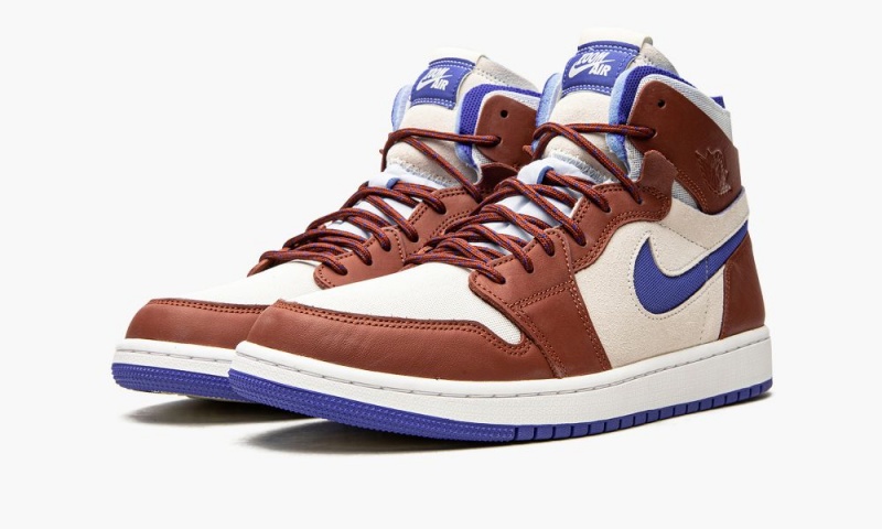 Nike Air Jordan 1 Zoom CMFT 'Redstone' Schoenen Dames Koningsblauw Nederland | 961452-REP