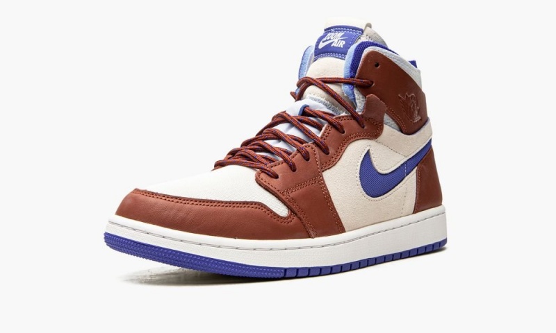 Nike Air Jordan 1 Zoom CMFT 'Redstone' Schoenen Dames Koningsblauw Nederland | 961452-REP