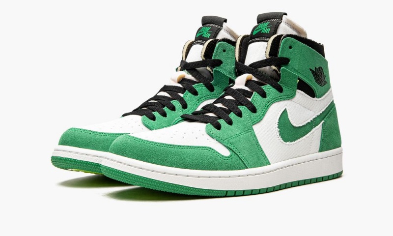 Nike Air Jordan 1 Zoom CMFT 'Stadium Green' Schoenen Dames Groen Zwart Wit Nederland | 590618-UEM