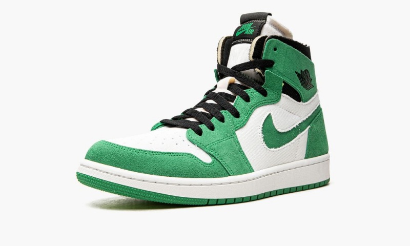 Nike Air Jordan 1 Zoom CMFT 'Stadium Green' Schoenen Dames Groen Zwart Wit Nederland | 590618-UEM