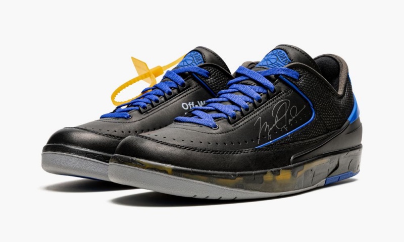 Nike Air Jordan 2 Low OG SP 'Off-White - Black/Blue' Schoenen Heren Zwart Blauw Grijs Nederland | 489307-YHW