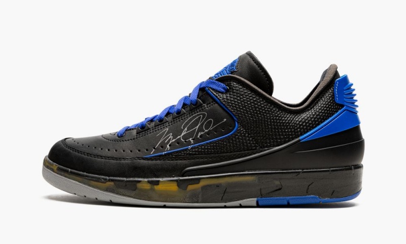 Nike Air Jordan 2 Low OG SP \'Off-White - Black/Blue\' Schoenen Heren Zwart Blauw Grijs Nederland | 489307-YHW