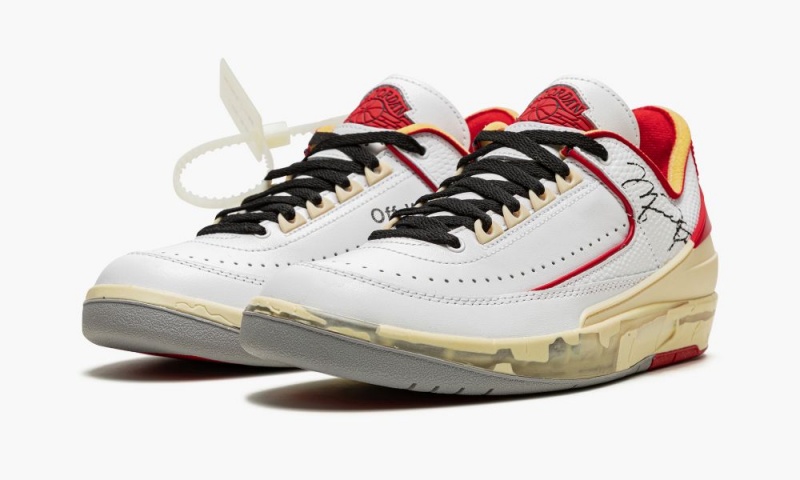 Nike Air Jordan 2 Low OG SP 'Off-White - Chicago' Schoenen Heren Wit Zwart Rood Nederland | 570142-UDA
