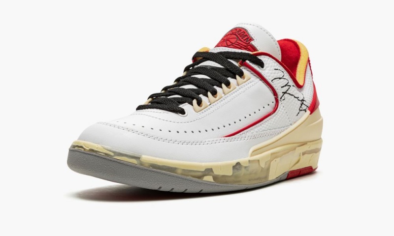 Nike Air Jordan 2 Low OG SP 'Off-White - Chicago' Schoenen Heren Wit Zwart Rood Nederland | 570142-UDA