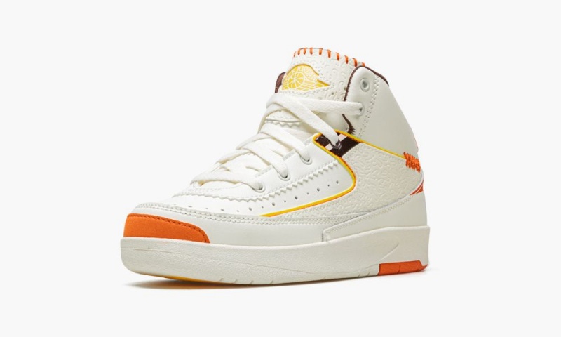 Nike Air Jordan 2 PS 'Maison Chateau Rouge' Schoenen Kinderen Wit Oranje Nederland | 819370-ZGR
